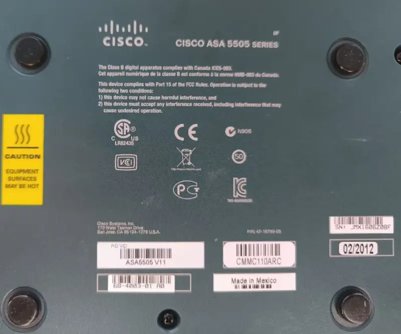 Cisco ASA 5505 — аппаратный межсетевой экран, VPN, NAT, DMZ