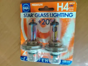 Меняю лампы  H4 24В на H4 12В