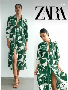 Платье Zara хлопок