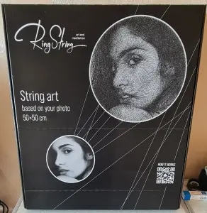 Картина нитями по фото - String Art