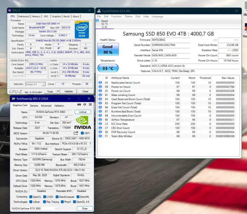 ИГРОВОЙ 14 ЯДЕРНЫЙ /RAM 16GB/4TB SSD/RTX 3060 12Gb