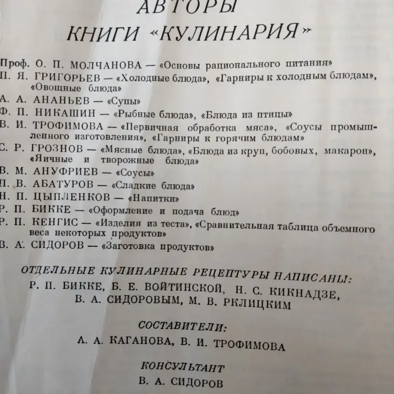 Книга 'Кулинария' повару в помощь (1303 рецепта)