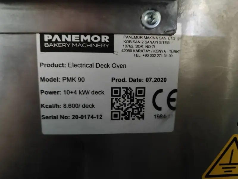 Печь подовая Panemor PMK 90 (1 ярус )