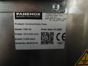 Печь подовая Panemor PMK 90 (1 ярус )