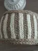 Корзинка-бочонок из джута