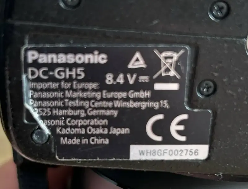 Беззеркальный фотоаппарат Panasonic Lumix DC-GH5 Body (а.45-039686)