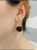 Серьги с красной вишней