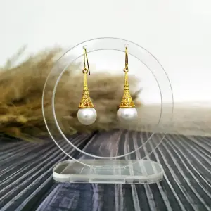 Серьги – искусственный жемчуг.
