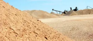Песок природный для обратной засыпки.