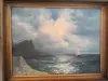 Картина . МОРСКОЙ ПЕЙЗАЖ. холст. масло. 30*40 см. Пепеляев. В Н