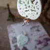 Серьги-сердца из акрила