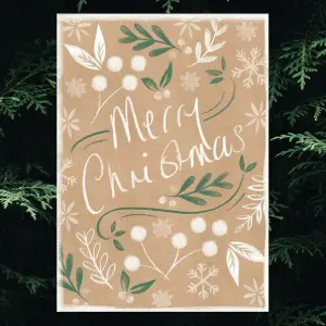 Холст, печать - 50/70. Merry Christmas!