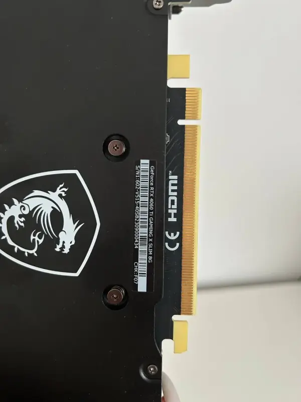 Видеокарта MSI GeForce RTX 4060Ti Gaming X Slim 8g