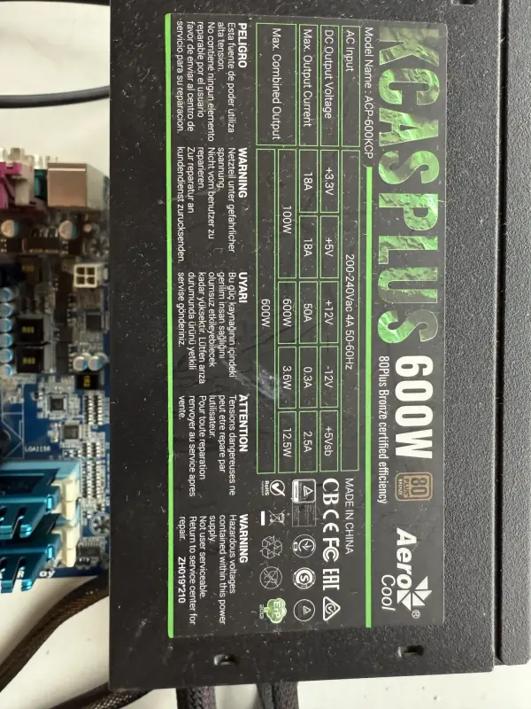 Блок питания KCASPLUS 600w