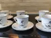 Польская фарфоровая пара,-серия Rococo гусь