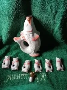 Штофы фарфоровые для алкогольных напитков СССР.