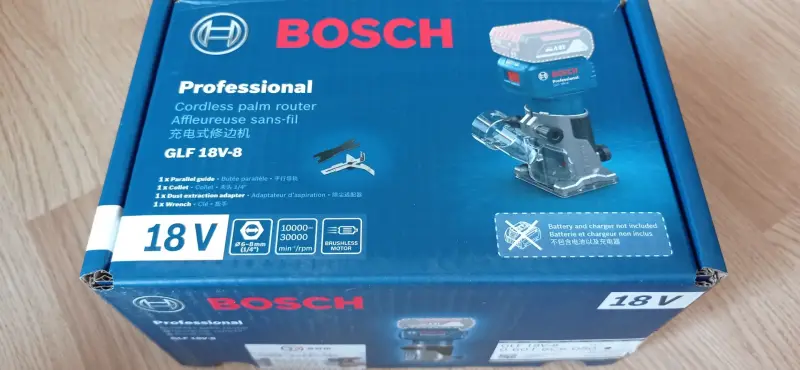Кромочно-петельный фрезер Bosch GLF 18V-8