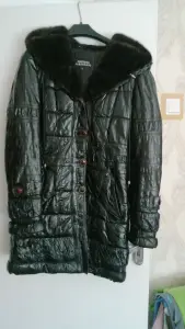 Пальто кожаное