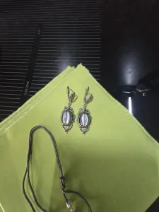 Серьги с кошачьим глазом, кулон с кошачьим глазом