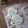 Серьги-сердца из акрила