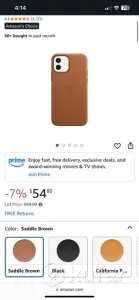 оригинальный чехол на iphone 12 кожаный