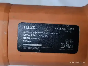 Болгарка Razz AG-1000R с регулятором оборотов
