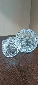 Сахарница стеклянная