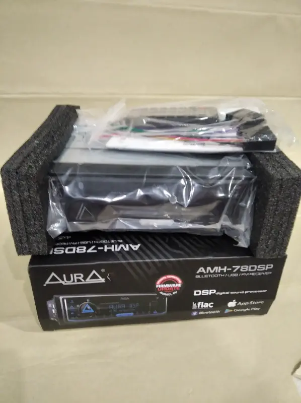 USB-магнитола Aura AMH-78DSP Bluetooth, процесорная