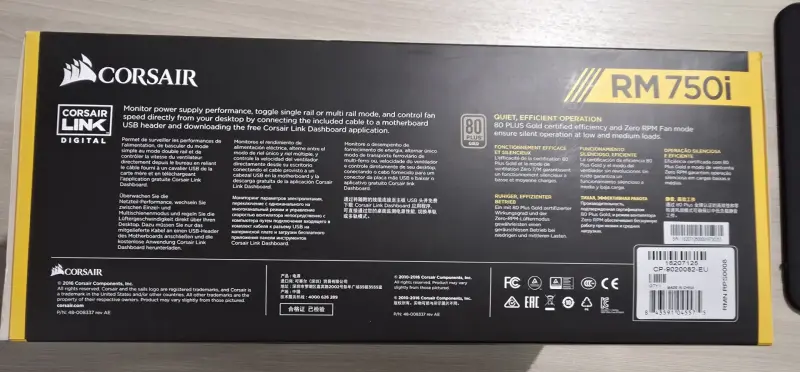 Блок питания: Corsair RM750i [CP-9020082-EU]