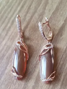 Сережки с агатом