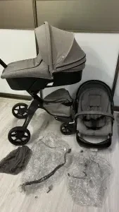 Детская коляска stokke xplory v5 2 в1 на черном шасси