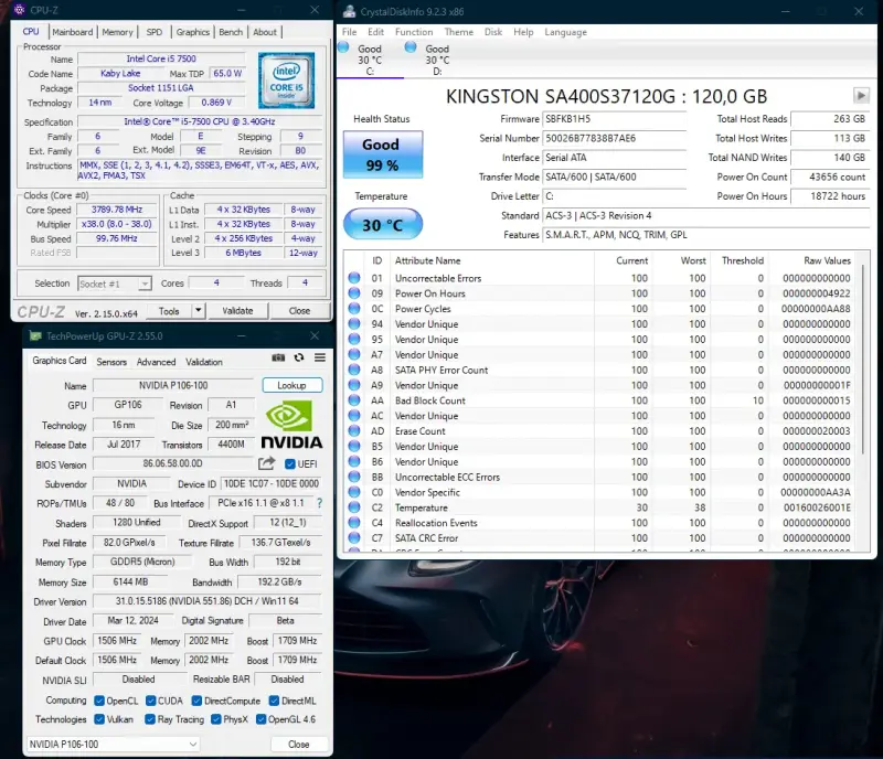PC ИГРОВОЙ i5 7500/RAM 16GB/1Tb/SSD/GTX 1060 6Gb