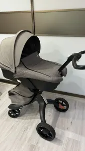 Детская коляска stokke xplory v5 2 в1 на черном шасси
