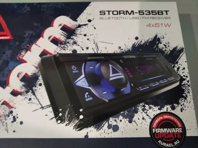USB-магнитола Aura Storm-535BT Bluetooth,