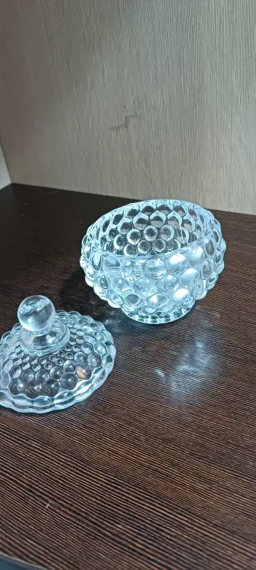 Сахарница стеклянная