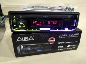 USB-магнитола Aura AMH-78DSP Bluetooth, процесорная