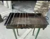 мангал с шампурами и решеткой