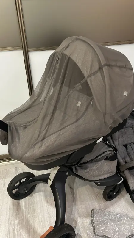 Детская коляска stokke xplory v5 2 в1 на черном шасси