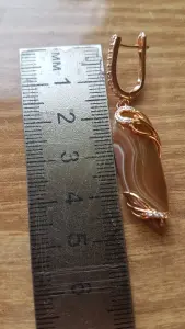 Сережки с агатом
