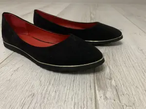 Женские балетки (замша)