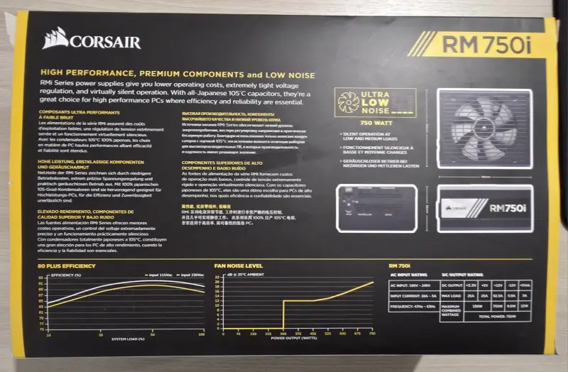 Блок питания: Corsair RM750i [CP-9020082-EU]