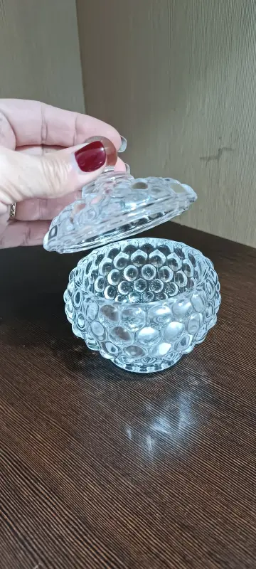 Сахарница стеклянная