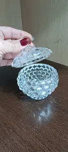 Сахарница стеклянная