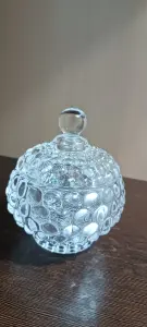 Сахарница стеклянная