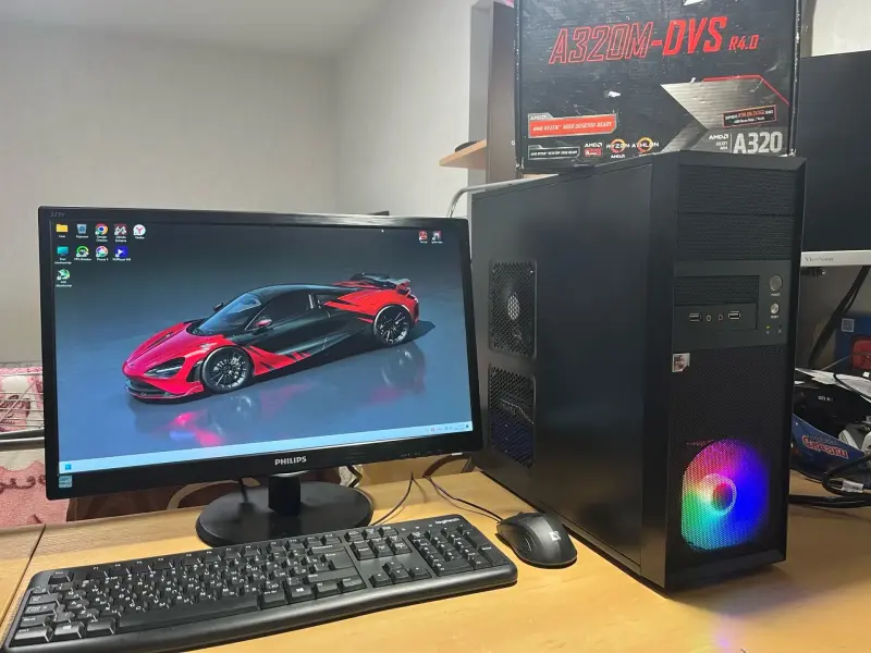 PC игровой компьютер Ryzen 5 /RAM 16GB/2TB/SSD/RX 580 8Gb