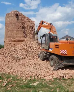 Аренда гидромолота Profbreaker на базе экскаватора TVEX EK-14-20