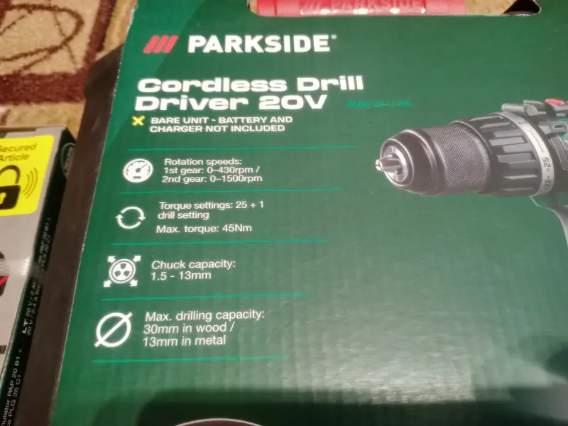 Шуруповёрт дрель Parkside Germany original новый