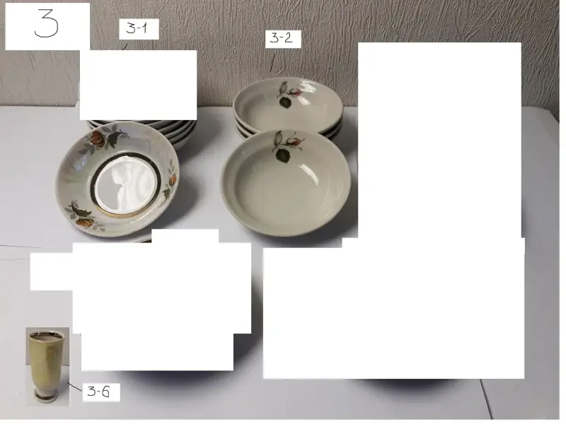 Набор посуды фарфоровый МФЗ СССР