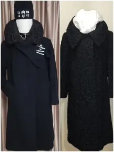 Шуба натур.мех каракуль р-р 46-48+Подарок