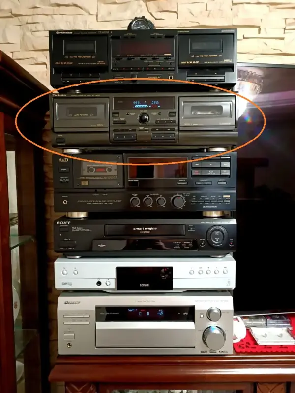 Дека, магнитофон-приставка Technics RS-TR373